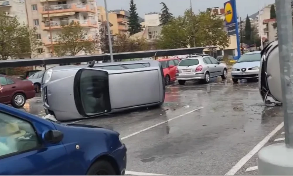 Ξάνθη: Αναποδογύρισαν αυτοκίνητα από τους θυελλώδεις ανέμους